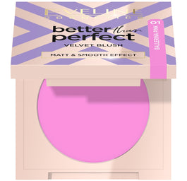 Eveline Cosmetics Better Than Perfect Velvet Blush róż prasowany 01 Ballerina Pink 2.3g