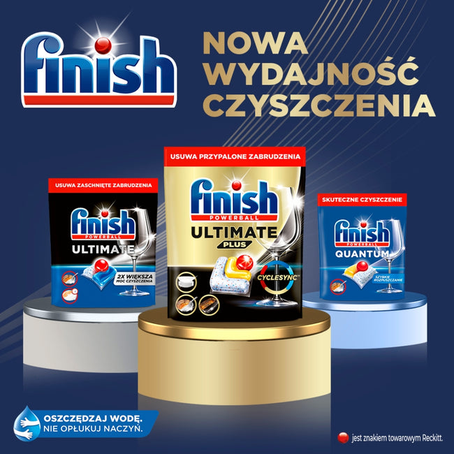 Finish Ultimate Lemon kapsułki do mycia naczyń w zmywarce 40szt