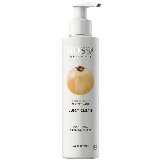 MOSSA Juicy Clean kremowa emulsja oczyszczająca z białą porzeczką 190ml