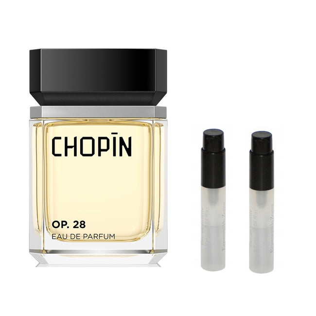 Chopin Chopin zestaw OP.28 woda perfumowana spray 100ml + - produkt bez opakowania OP.9 1.5ml + - produkt bez opakowania OP.25 1.5ml