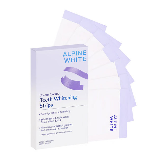Alpine White Purple Whitening Strips fioletowe paski wybielające do zębów 14szt.