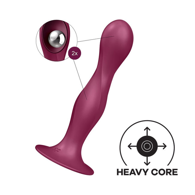 Satisfyer Double Ball-R dildo z kulkami gejszy Red