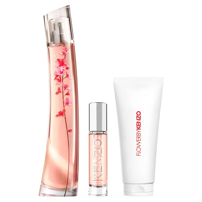 Kenzo Flower Ikebana by Kenzo zestaw woda perfumowana spray 75ml + balsam do ciała 75ml + woda perfumowana spray 10ml