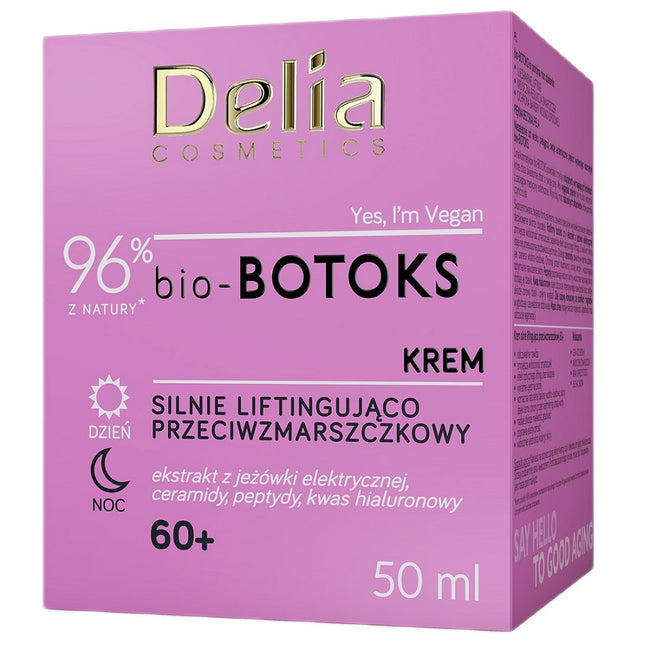 Delia Bio-Botoks silnie liftingująco-przeciwzmarszczkowy krem do twarzy 60+ 50ml