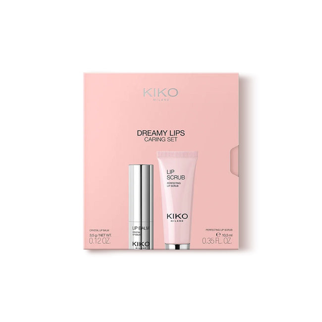 KIKO Milano Dreamy Lips Caring Set zestaw do pielęgnacji ust: połyskujący balsam i peeling