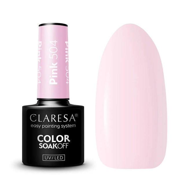 Claresa Color Soak Off UV/LED Pink lakier hybrydowy 5g