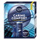 Nivea Men Caring Comfort zestaw żel pod prysznic 3w1 250ml + antyperspirant roll-on 50ml + krem uniwersalny 100ml