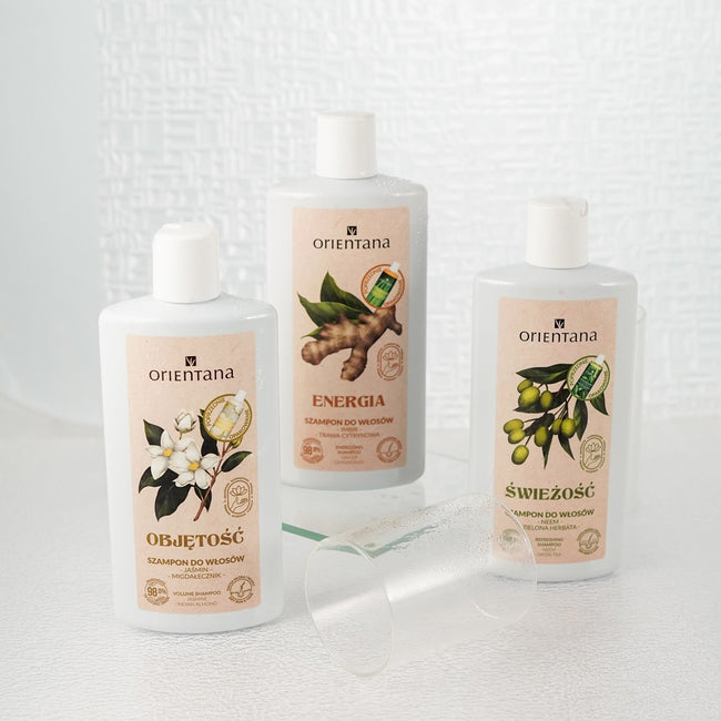 ORIENTANA Ajurwedyjski szampon do włosów Jaśmin i Migdałecznik 210ml