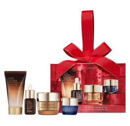 Estée Lauder Unwrap Your Glow Repair & Hydrate 24/7 zestaw oczyszczający żel do twarzy 30ml + serum na noc 7ml + krem do twarzy 15ml + krem na noc 7ml