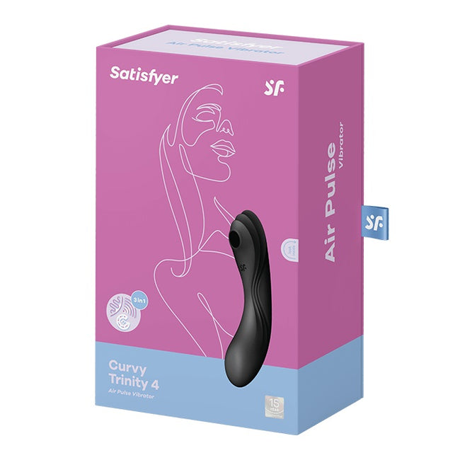 Satisfyer Curvy Trinity 4 stymulator łechtaczki z wibracjami Black