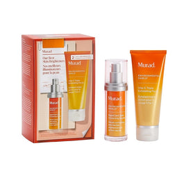 Murad Our Best Skin Brighteners zestaw serum redukujące przebarwienia 30ml + peeling do twarzy 80ml