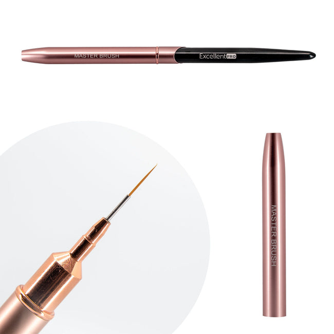Excellent PRO Master Brush pędzelek do zdobień 9mm Pink & Black