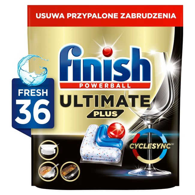 Finish Ultimate Plus Fresh kapsułki do mycia naczyń w zmywarce 36szt