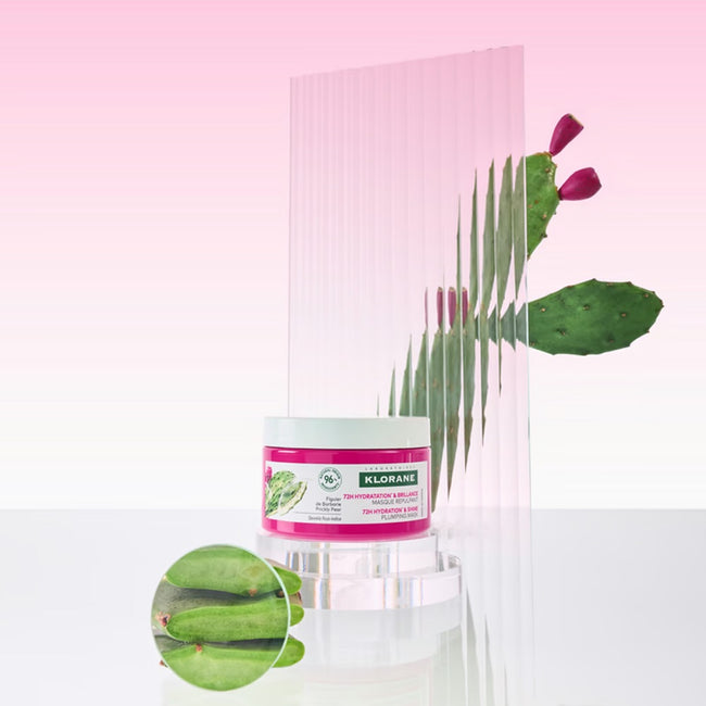 Klorane 72H Hydration & Shine Plumping Mask nawilżająca i nabłyszczająca maska do włosów z opuncją figową 250ml