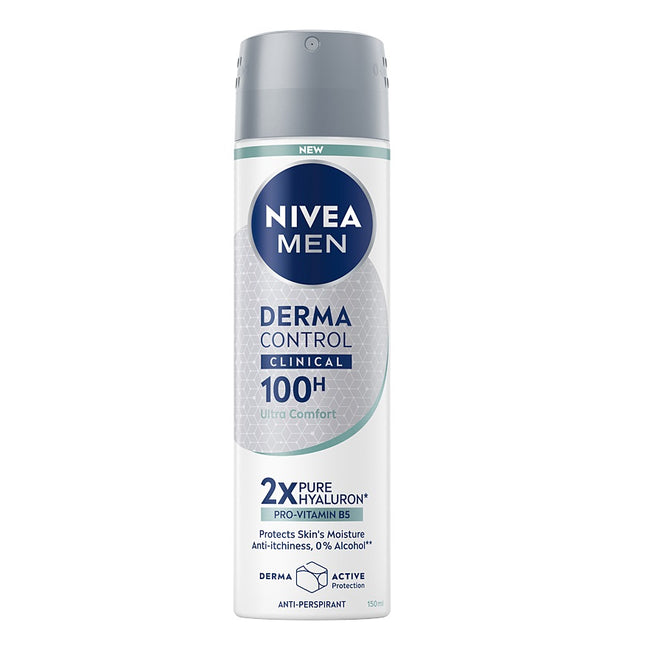 Nivea Men Derma Control Clinical Ultra Comfort antyperspirant spray 150ml
