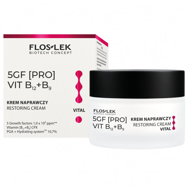 Floslek 5GF [PRO] VIT B12+B9 krem naprawczy do twarzy Vital 50ml