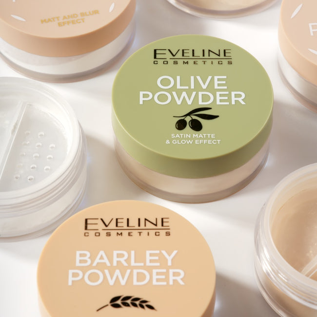 Eveline Cosmetics Olive Powder puder sypki z ekstraktem z liści i nasion oliwki