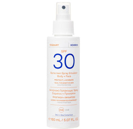 Korres Yoghurt Sunscreen Spray Emulsion Body + Face emulsja ochronna w sprayu do ciała i twarzy SPF30 150ml