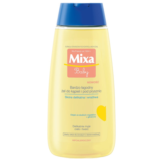 MIXA Baby bardzo łagodny żel do kąpieli i pod prysznic 200ml