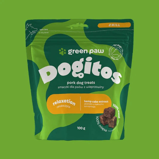 Green Paw Dogitos Relaxation smaczki relaksujące Wieprzowina 100g