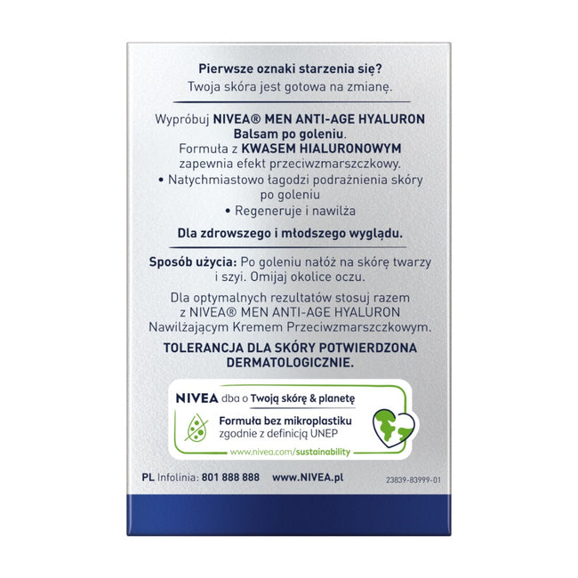 Nivea Men Hyaluron przeciwzmarszczkowy balsam po goleniu