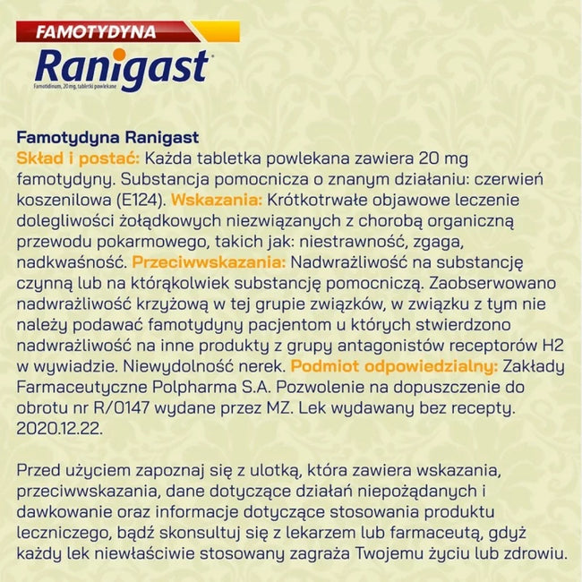 Ranigast S.O.S Mleczko preparat w płynie na zgagę i nadkwasowość 200ml