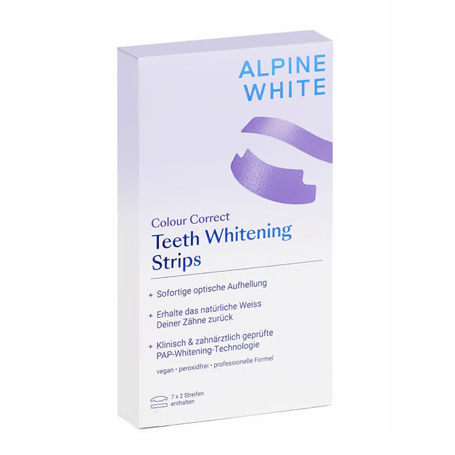 Alpine White Purple Whitening Strips fioletowe paski wybielające do zębów 14szt.