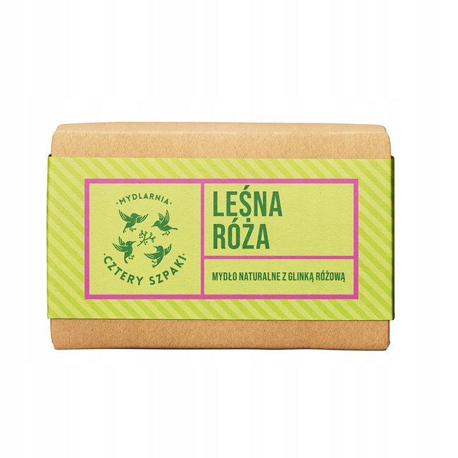 Mydlarnia Cztery Szpaki Naturalne mydło w kostce Leśna Róża 110g