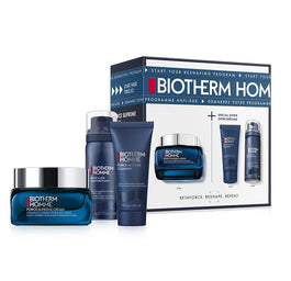 Biotherm Homme Force Supreme zestaw żel oczyszczający do twarzy 40ml + przeciwzmarszczkowy krem do twarzy 50ml + pianka do golenia 50ml