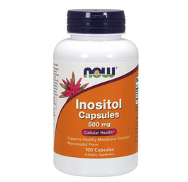 Now Foods Inositol 500mg suplement diety 100 kapsułek wegańskich