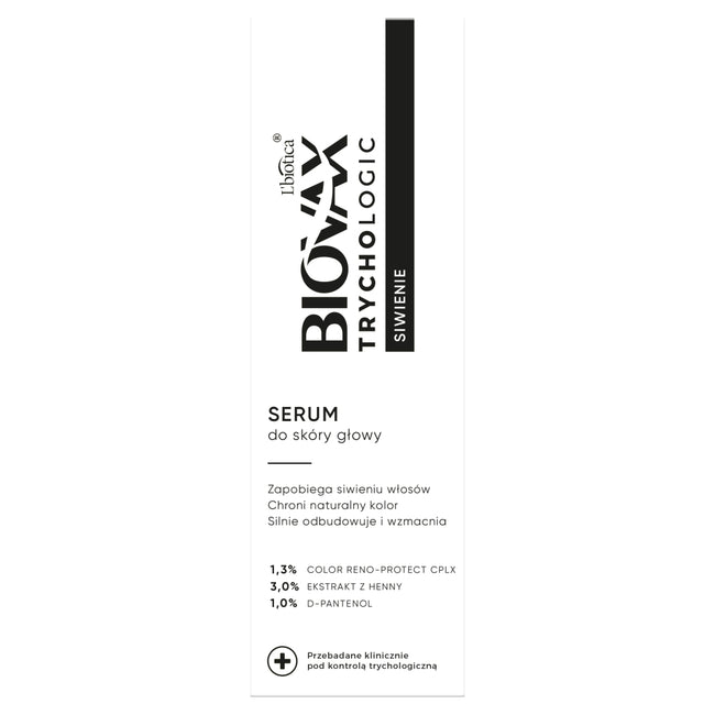 BIOVAX Trychologic Siwienie serum do skóry głowy 50ml