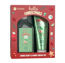 HiSkin Hello Christmas Słodka Pistacja zestaw krem do rąk 60ml + mydło do rąk Słodka Pistacja 200ml