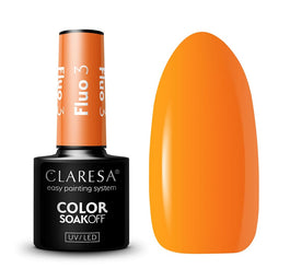 Claresa Soak Off UV/LED Fluo lakier hybrydowy 3 5g