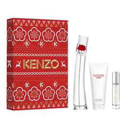 Kenzo Flower by Kenzo zestaw woda perfumowana spray 50ml + mleczko do ciała 75ml + woda perfumowana spray 10ml