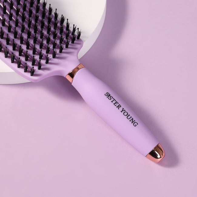 Sister Young Ovia Hair Brush szczotka do włosów z włosiem dzika Liliac