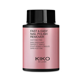 KIKO Milano Fast & Easy Nail Polish Remover Acetone Free szybko działający zmywacz do paznokci z gąbką bez acetonu 75ml