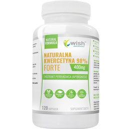 WISH Pharmaceutical Naturalna Kwercetyna 98% Forte 400mg suplement diety 120 kapsułek