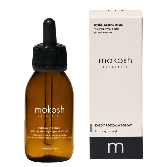 Mokosh Trychologiczne serum - wcierka stymulująca porost włosów Rozmaryn z miętą 90ml