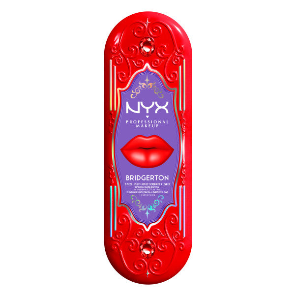 NYX Professional MakeUp Bridgerton Royal Treasures 2-Piece Lip Kit zestaw błyszczyk i konturówka