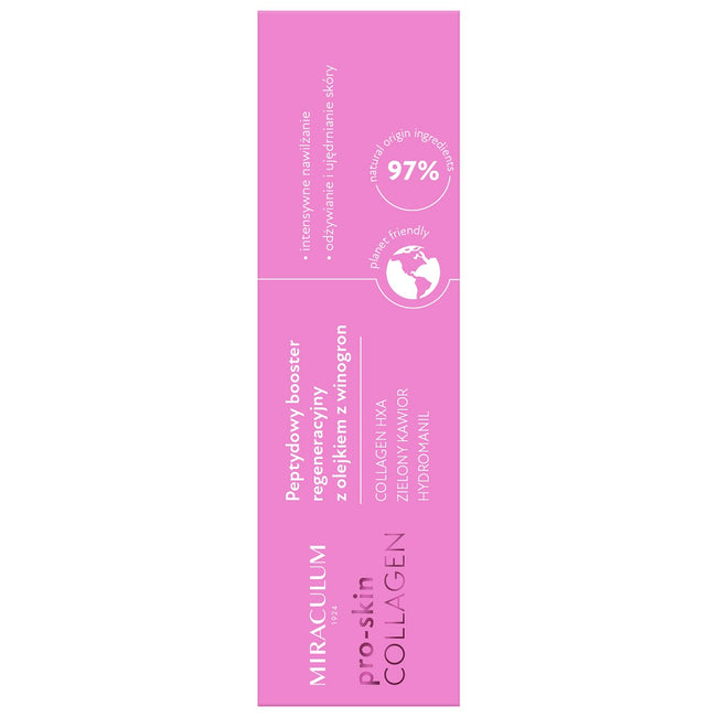 Miraculum Pro-Skin Collagen peptydowy booster regeneracyjny z olejkiem z winogron 30ml