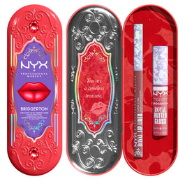 NYX Professional MakeUp Bridgerton Royal Treasures 2-Piece Lip Kit zestaw błyszczyk i konturówka