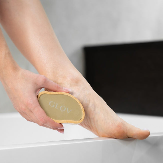 Glov Velvet Nano Touch 2w1 pumeks i depilator z nano szkła Wood