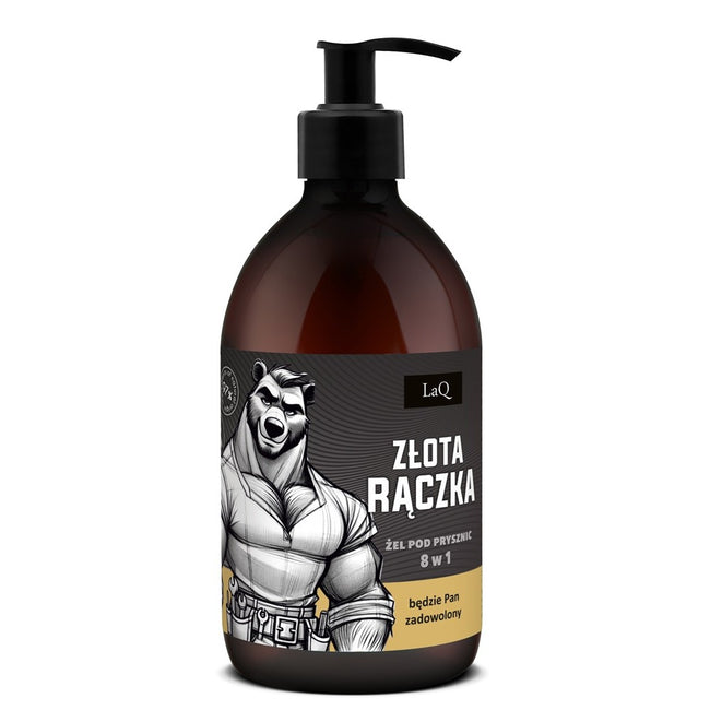 LaQ Żel pod prysznic dla mężczyzn 8w1 Złota Rączka 500ml