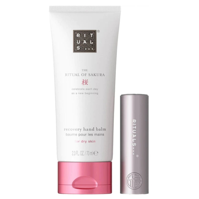 Rituals The Ritual of Sakura zestaw balsam do rąk 70ml + balsam do ust 4.8g