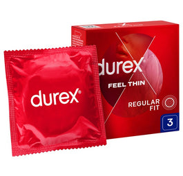 Durex Feel Thin cienkie prezerwatywy lateksowe 3szt
