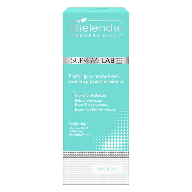 Bielenda Professional SupremeLab Skin Tone eksfoliujący nocny krem redukujący przebarwienia 50ml