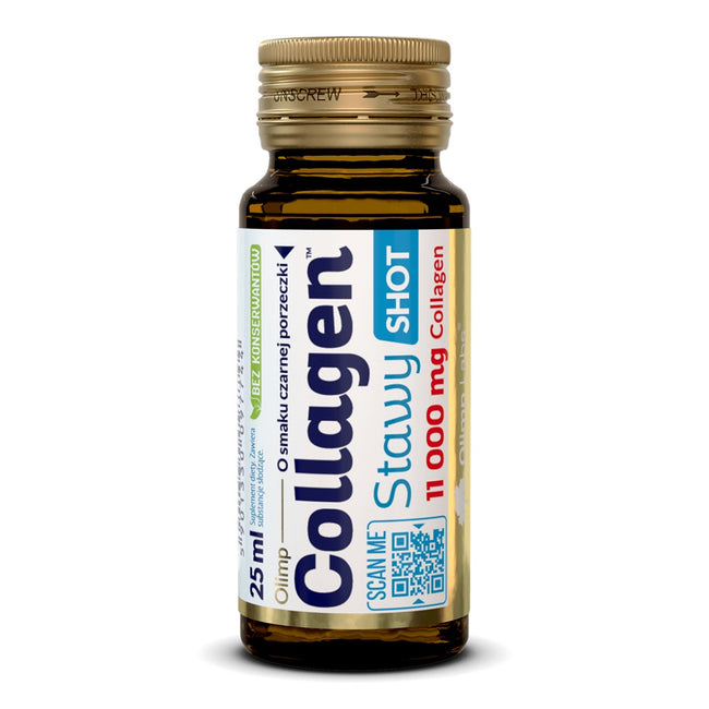 Olimp Labs Collagen Stawy Shot 11 000 mg suplement diety smak czarnej porzeczki 25ml