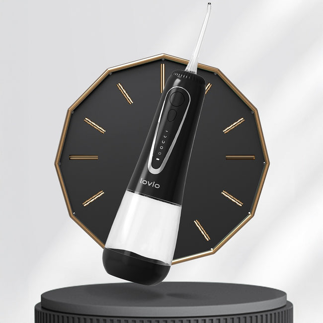 Lovio Beauty HydroJet PRO irygator do zębów Czarny LVWF124BK + 8 końcówek