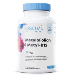 Osavi MetyloFolian i Metyl-B12 suplement diety 120 kapsułek