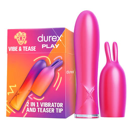 Durex Play Vibe & Tease 2in1 wibrator ze stymulującą końcówką